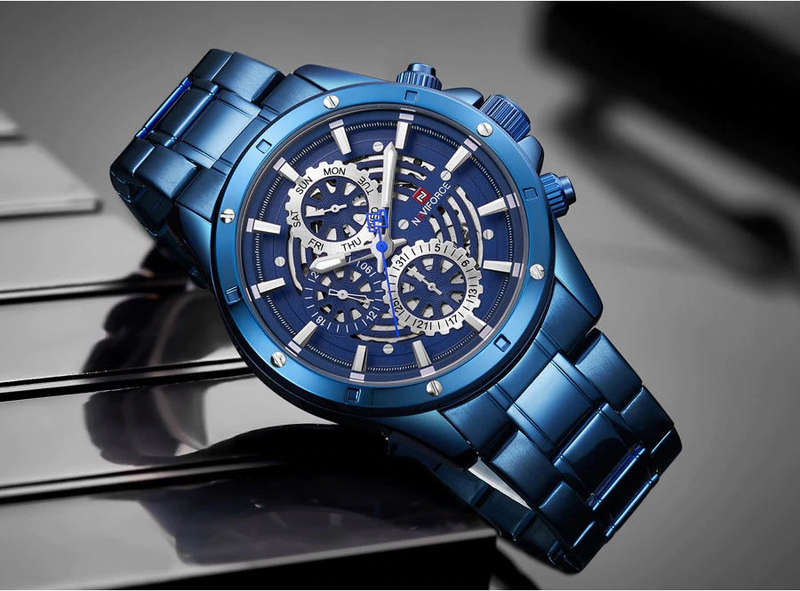 Men's Naviforce Stainless Steel Watch (9149) - Blue