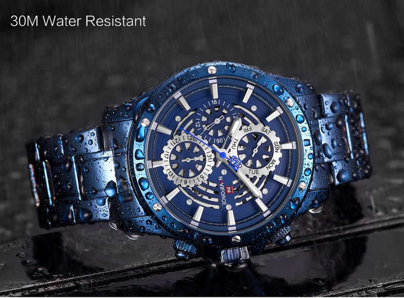 Men's Naviforce Stainless Steel Watch (9149) - Blue