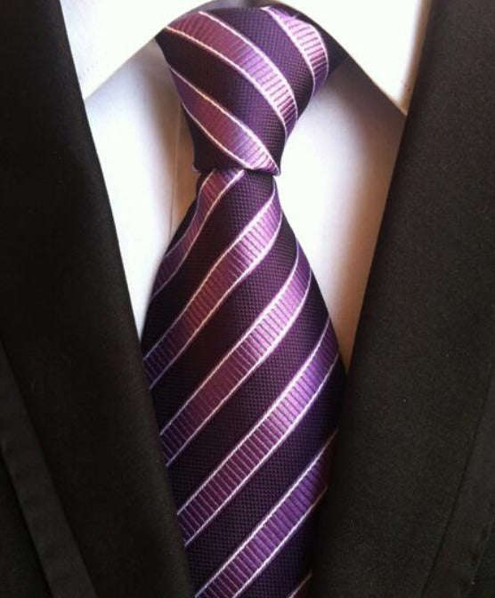 Men's Neck Ties - Purple NT062