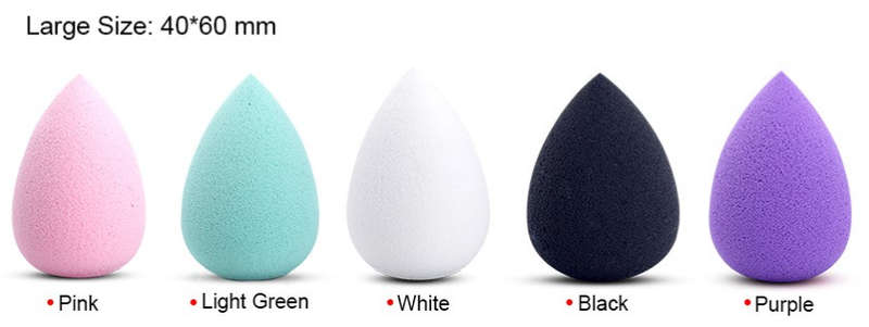 Foundation Sponge Blender Large Size: 40*60mm - Black