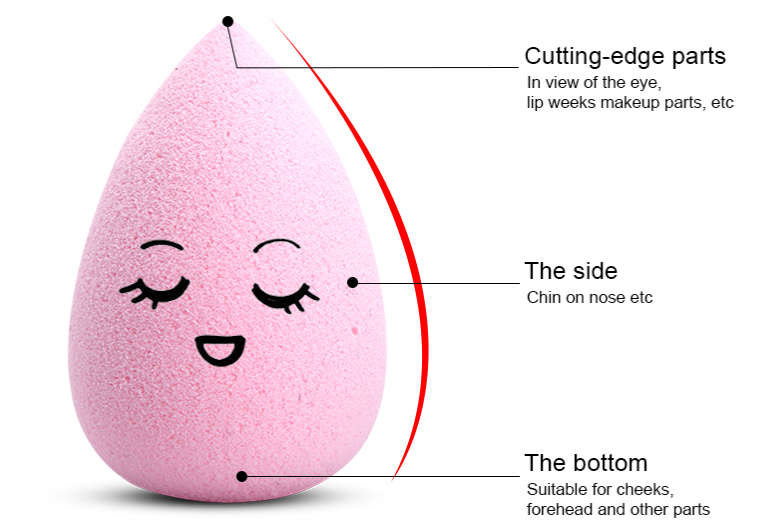 Foundation Sponge Blender Large Size: 40*60mm - Black