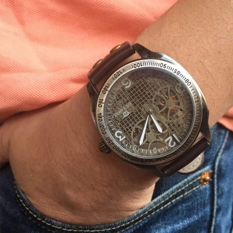Automatic Steampunk Skeleton Mechanical Watches
