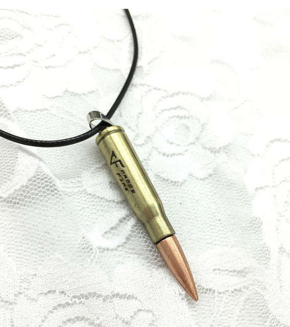 Bullet Neck Chain - Leather