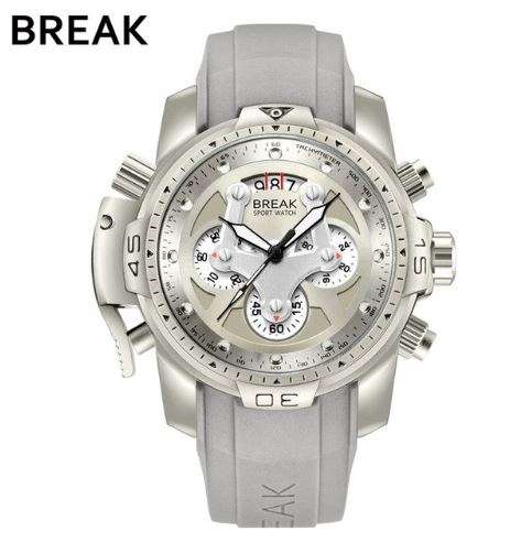 Men's Break Chronograph Watch Model 5601 - Grey