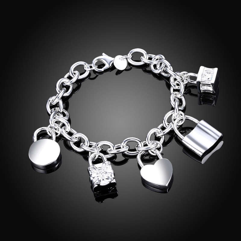 5 Silver Charms Bracelet