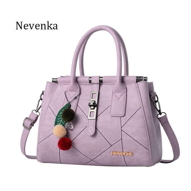 Ladies Tote Hand Bag - Purple