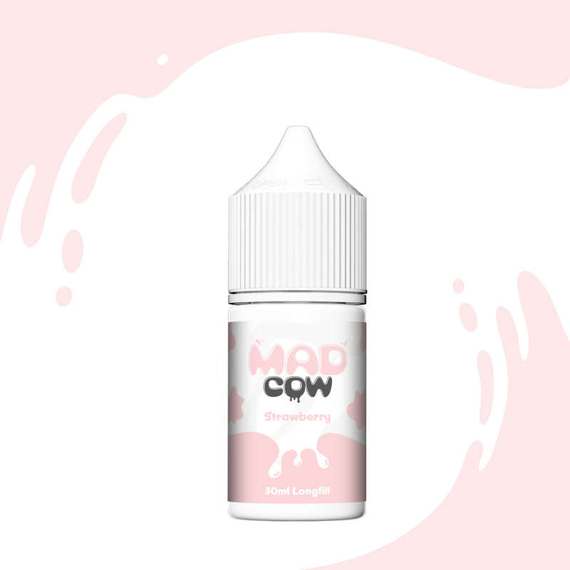 Mad Cow Salt Nic/MTL Longfill - Strawberry Milkshake