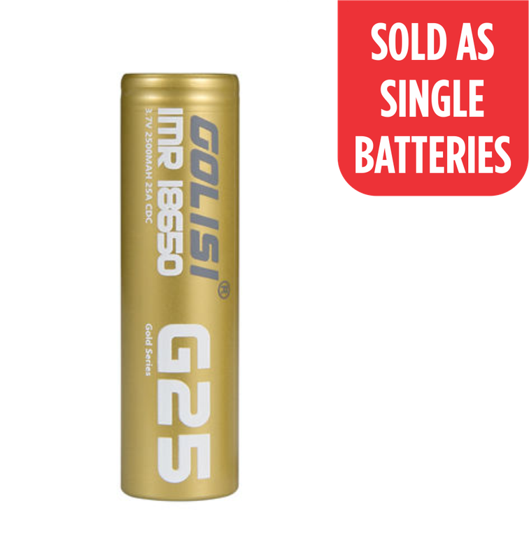 Golisi G25 18650 2500mAh 20A (Each)