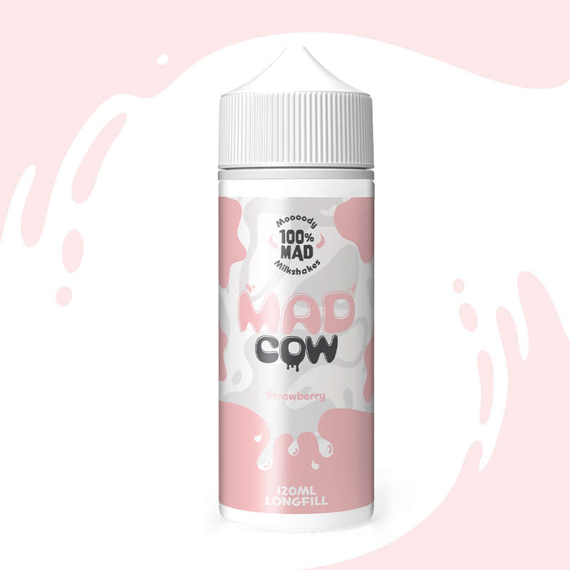 Mad Cow Longfill Flavouring - Strawberry Milkshake