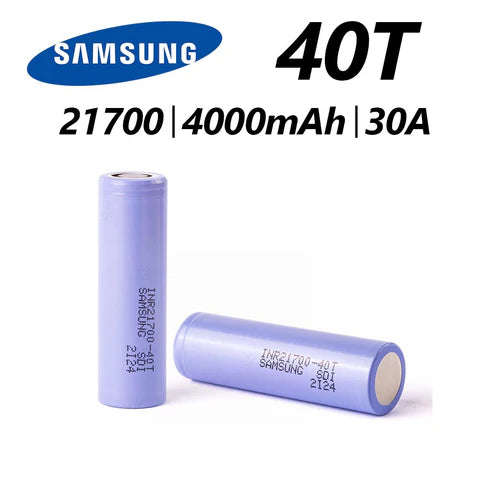Samsung 40T 21700 4000mAh 45A (Each)
