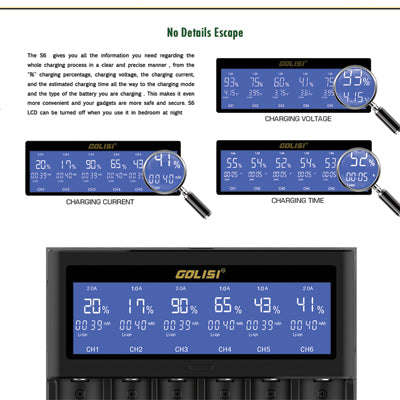 GOLISI S6 Smart Charger