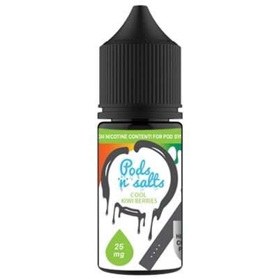 Pods n Salts Salt Nic E-Liquid - Cool Kiwi Berries