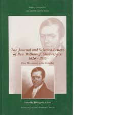 The journal and selected letters of Rev. William J. Shrewsbury, 1826-1835