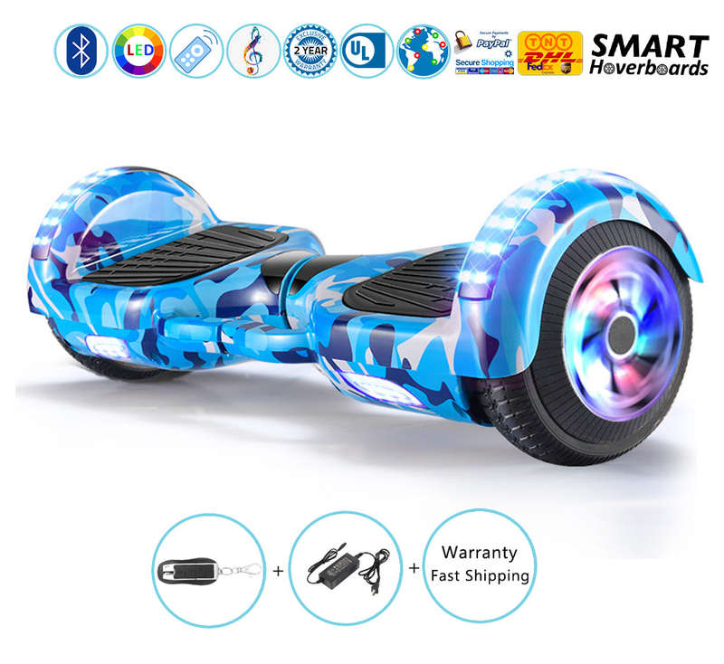 Variety of Colours Hoverboard with Bluetooth Speaker and Led lights