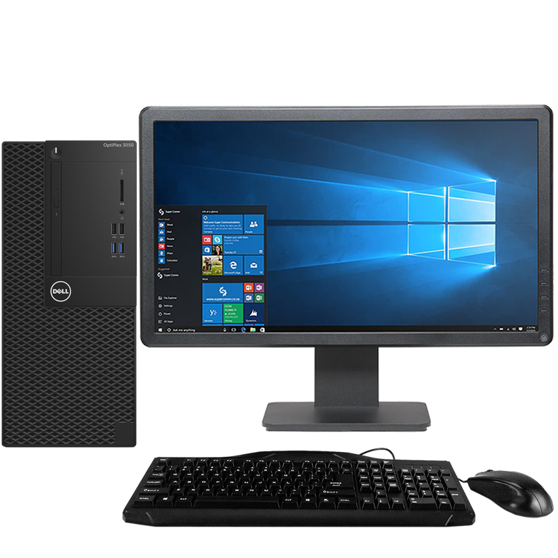 Dell OptiPlex 3050 Intel i5, 7th Gen Tower PC with 20" Monitor