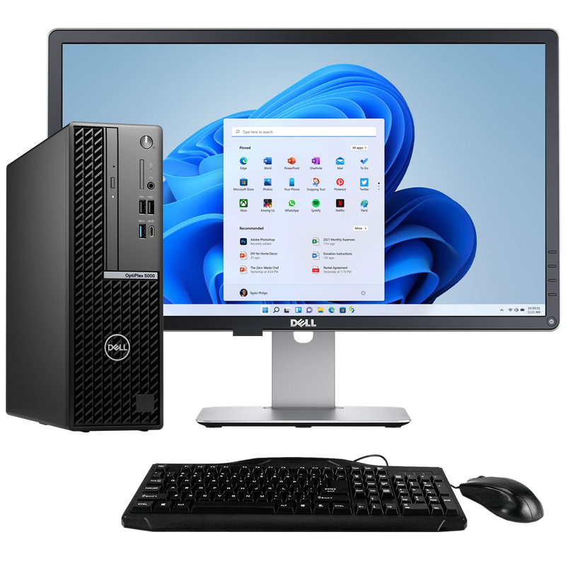Dell OptiPlex 5000 Intel i5, 12th Gen SFF Desktop PC with 23" Monitor