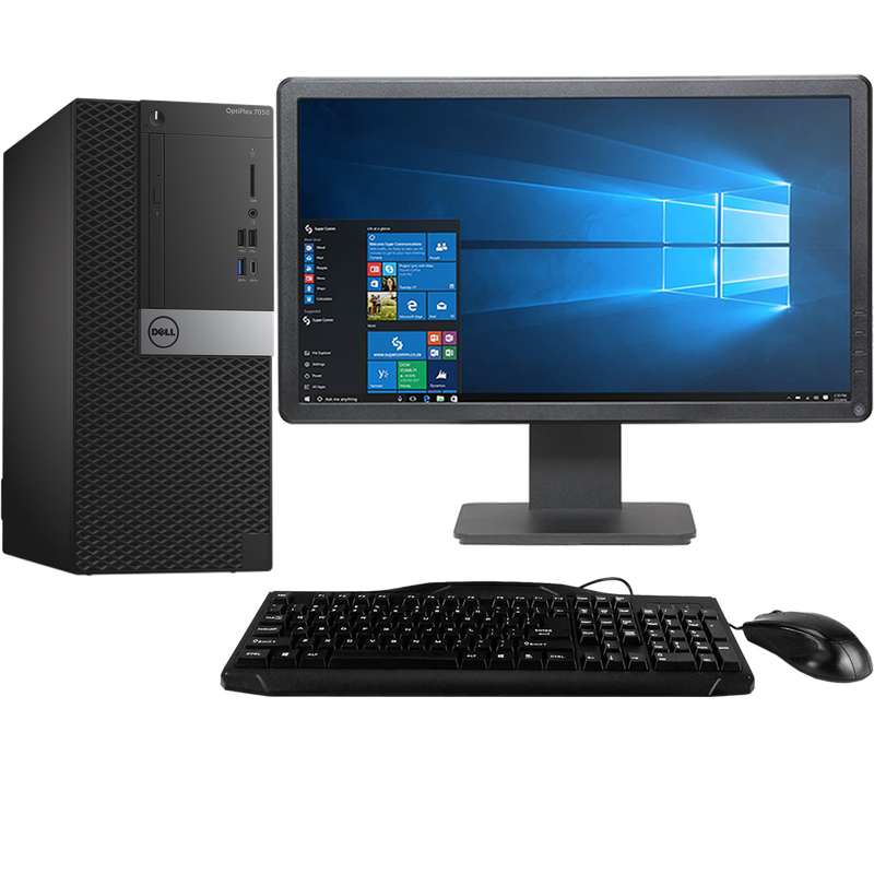 Dell OptiPlex 7050 Intel i5, 7th Gen Tower PC with 20" Monitor
