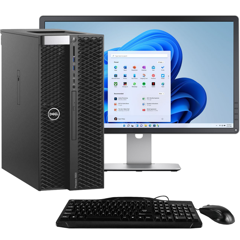 Dell Precision 5820 Intel Xeon Workstation PC with 8GB P4000 GPU + 27" Monitor