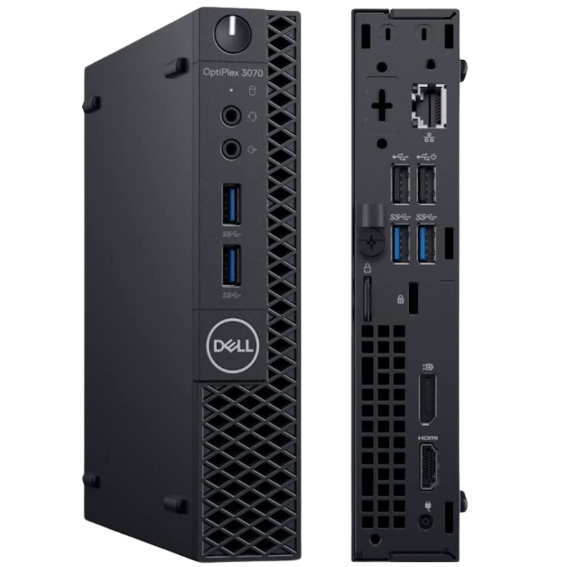 Dell OptiPlex 3070 Intel i5, 9th Gen USFF PC with 512GB SSD + 23" Monitor