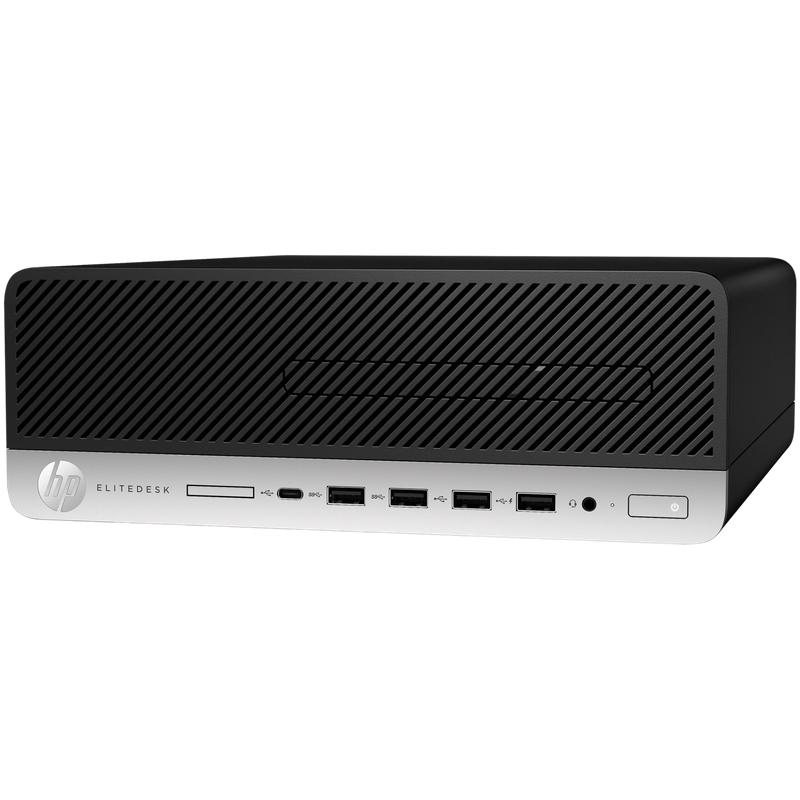 HP EliteDesk 705 G4 AMD Ryzen 5 PRO SFF Desktop PC with 20" Monitor