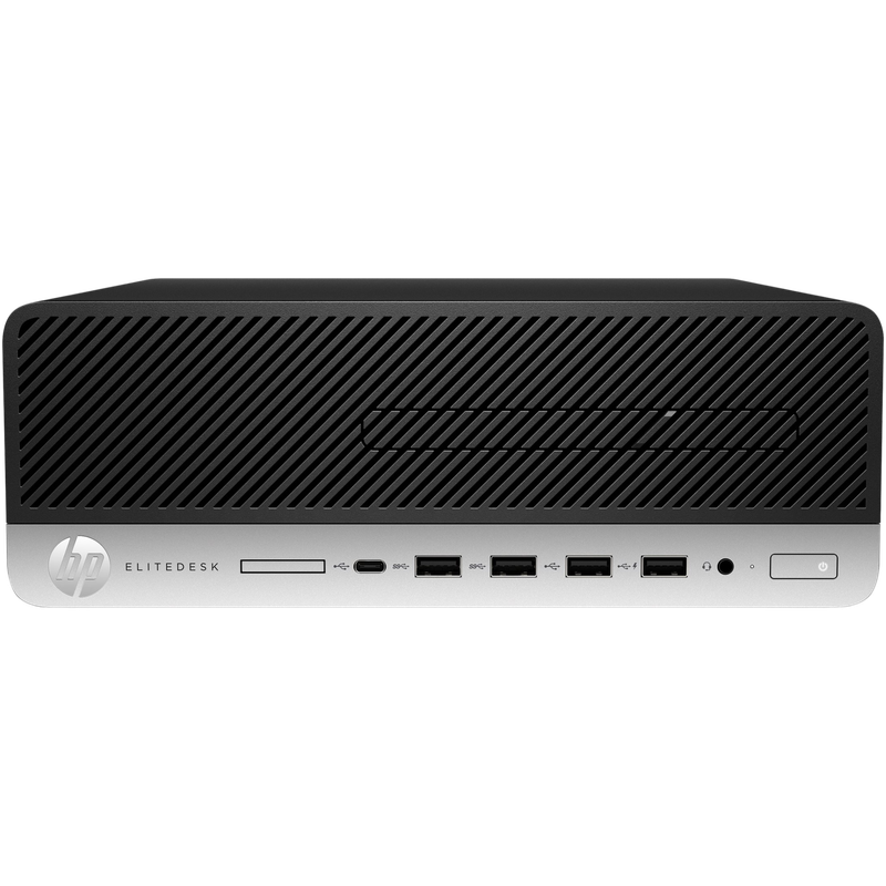 HP EliteDesk 705 G4 AMD Ryzen 5 PRO SFF Desktop PC with 20" Monitor