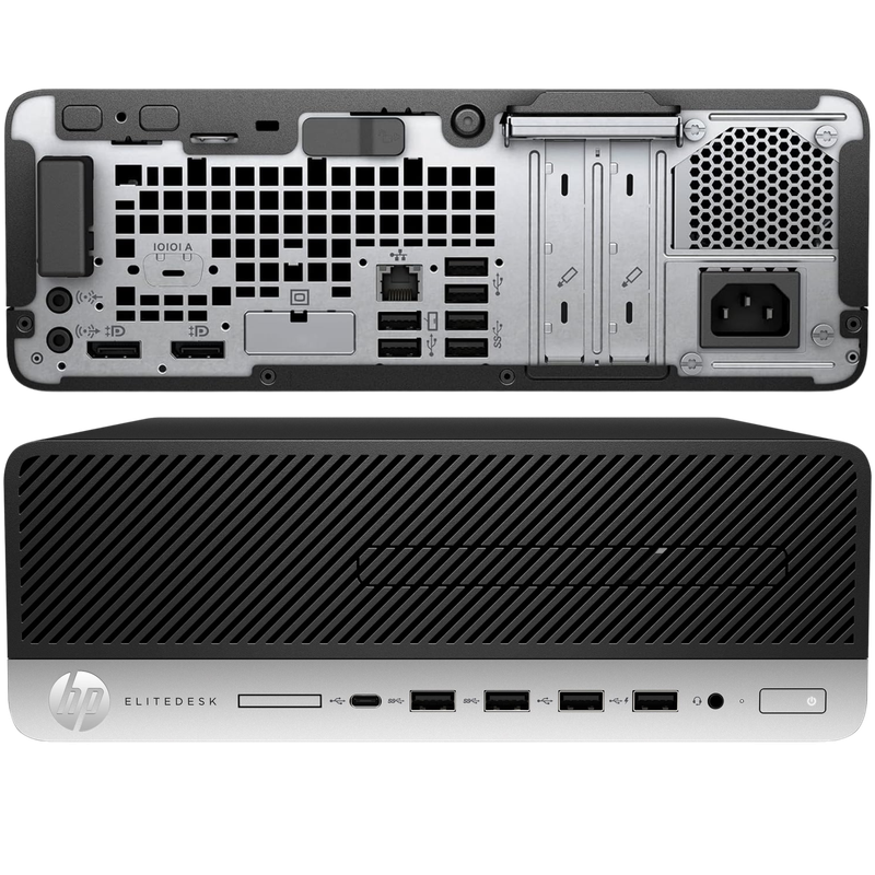 HP EliteDesk 705 G4 AMD Ryzen 5 PRO SFF Desktop PC with 20" Monitor