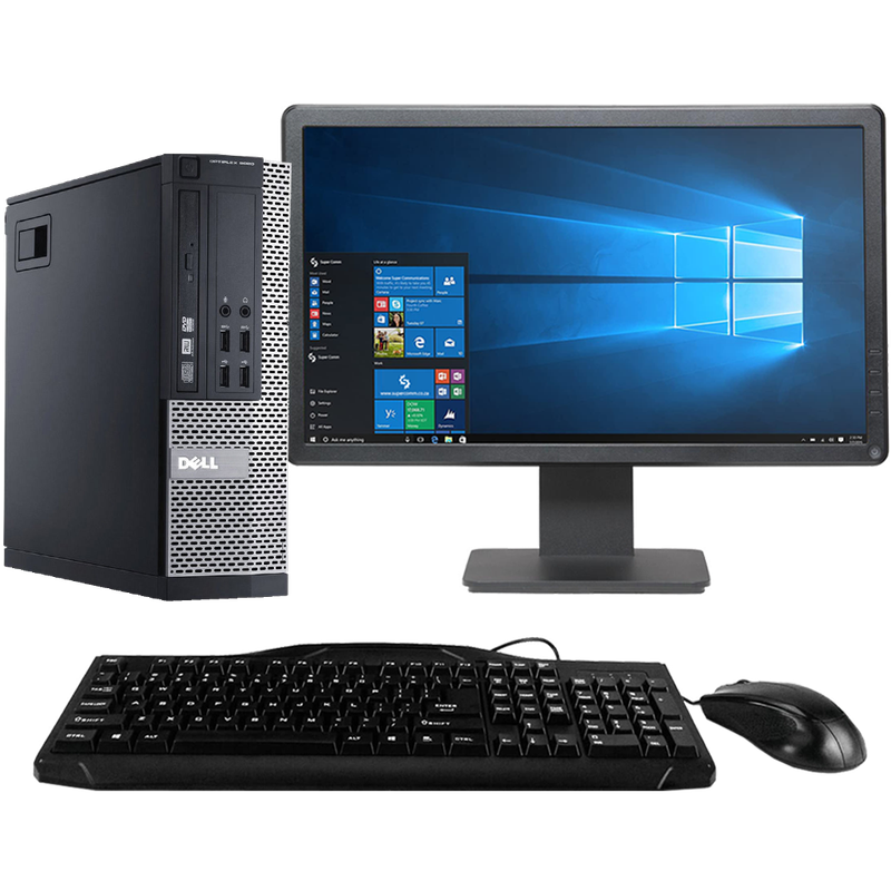 Dell OptiPlex GX9020 - Intel i5, 4th Gen SFF Desktop PC with 19" Monitor
