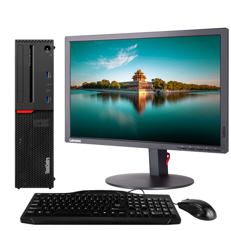 Lenovo ThinkCentre M700 Intel i5, 6th Gen Desktop PC with 20" Monitor