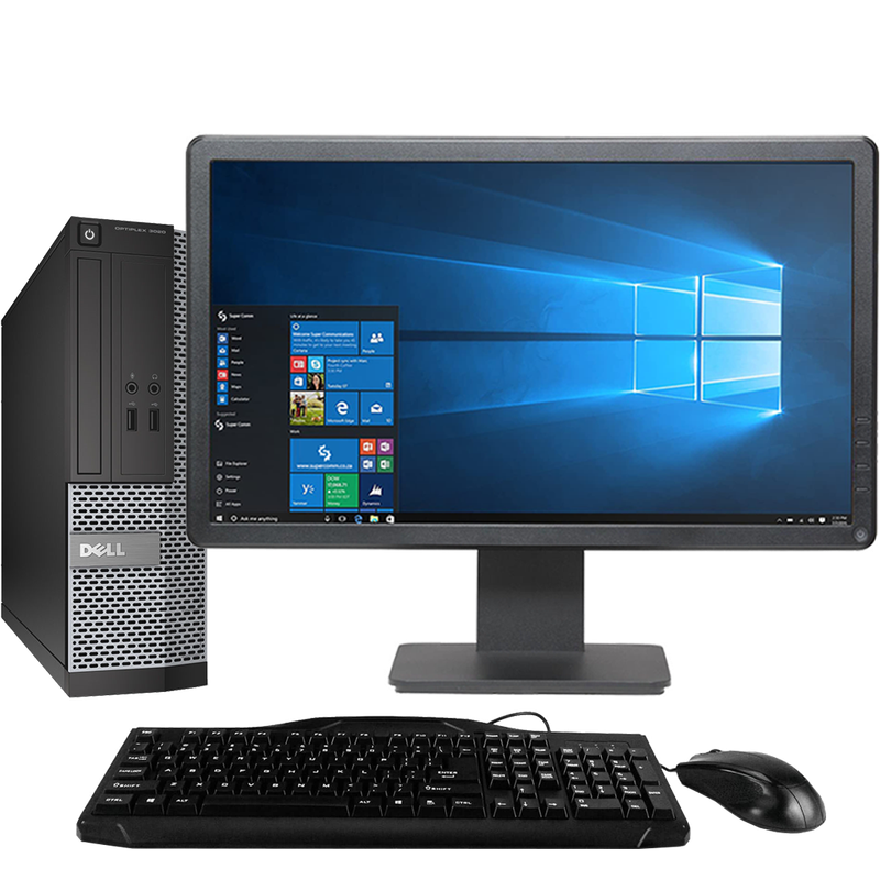Dell OptiPlex GX3020 Intel i3, 4th Gen SFF Desktop PC with 17" Monitor