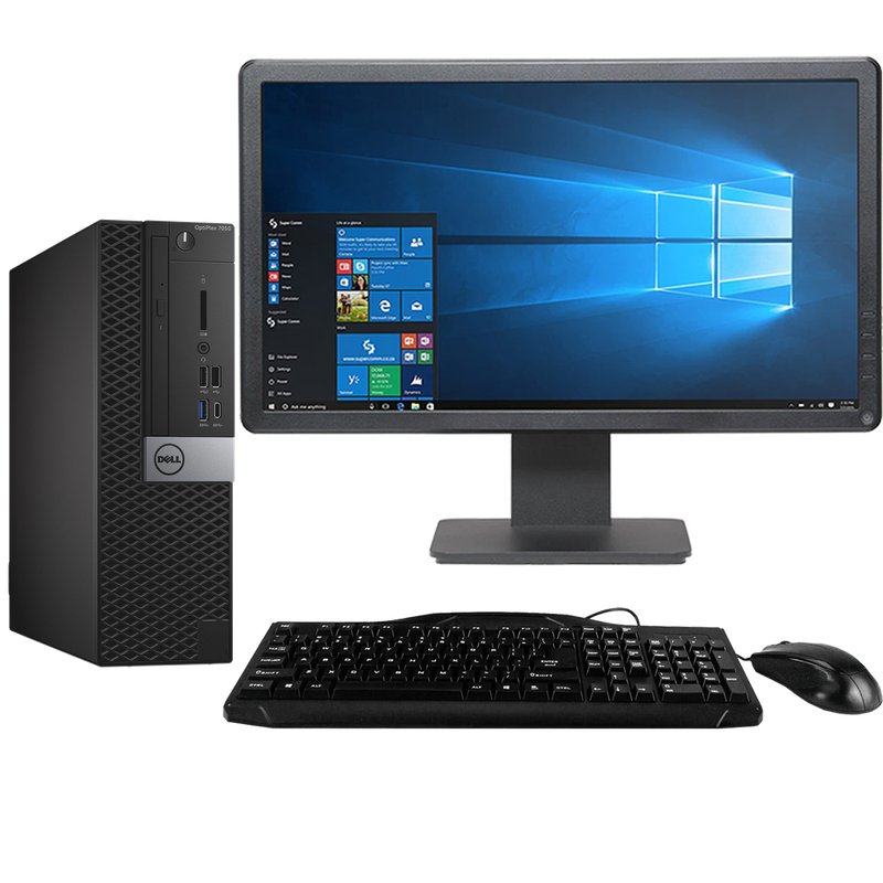 Dell OptiPlex 7050 Intel i5, 6th Gen SFF PC with 20" Monitor