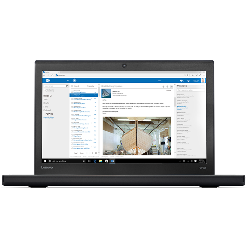 Lenovo ThinkPad X270 Intel i5, 6th Gen Laptop with 16GB Ram + 512GB SSD