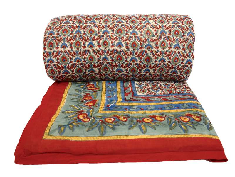 BIRDS OF A FOREST COTTON DUVET/BEDCOVER - QUEEN 250x220cm