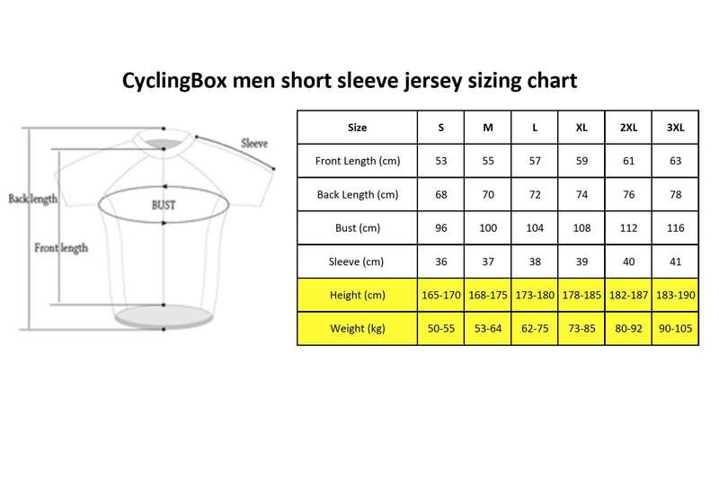 Cycling Box Cruze Black Jersey - XX-Large