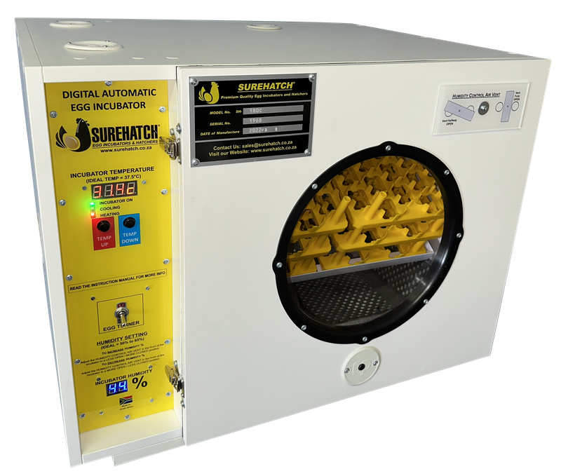 180 Egg Incubator and Hatcher - Fully Automatic Digital Model SH180