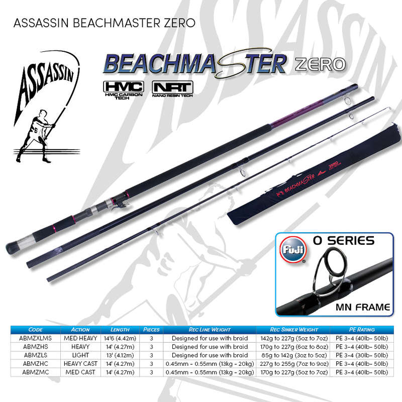 Assassin Beachmaster Zero Surf Rod - 14'6" - MXL - 5-7Oz