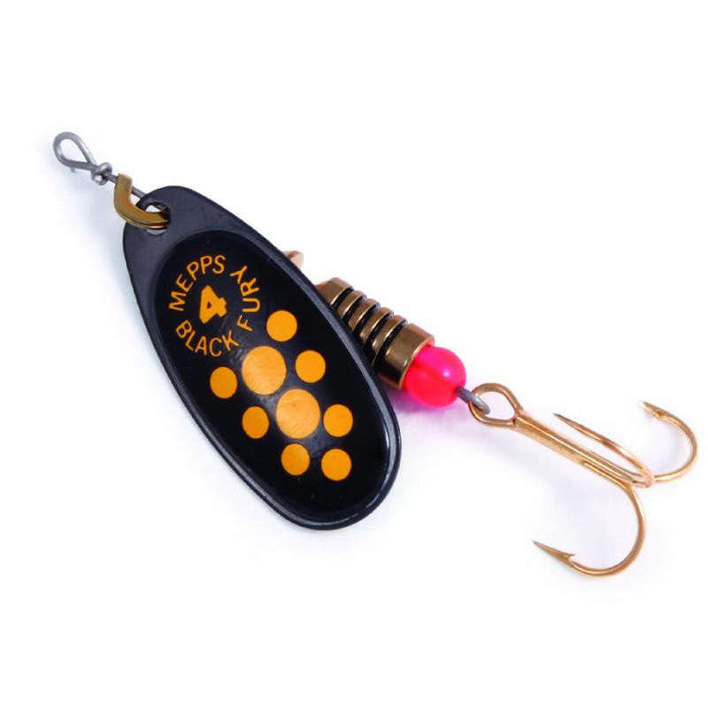 Mepps Black Fury Spinner - #4 / Yellow - Black