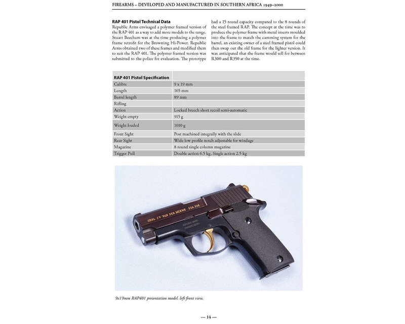 Book: Firearms Developed & Manufactured in Southern Africa 1949-2000 ... - 2nd Impression April 2017