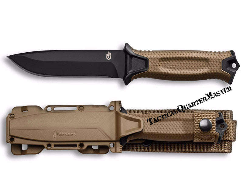Gerber StrongArm Fixed Blade Knife - Coyote Plain Edged
