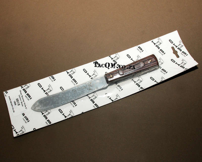 Okapi Butcher Knife 6" Carbon Blade: Orange Plastic Handle