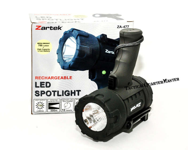 Zartek Rechargeable LED Spotlight 750 Lumens