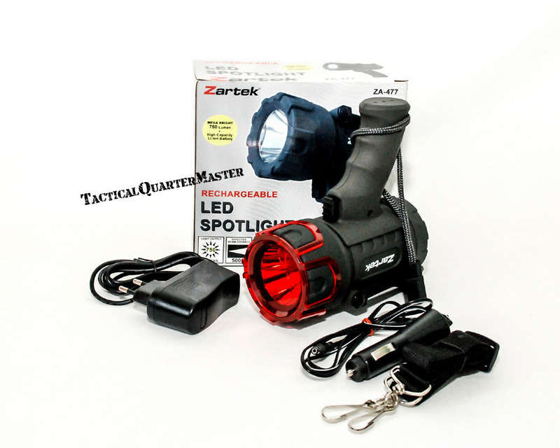 Zartek Rechargeable LED Spotlight 750 Lumens