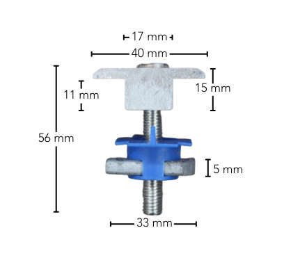 Solar panel Aluminium MID-clamp bracket for P2000-galvanised or Aluminium solar panel mounting ra...