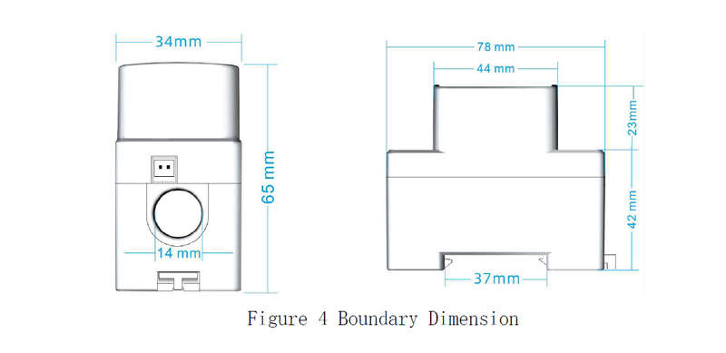 Single Phase AC Din Rail Energy Meter