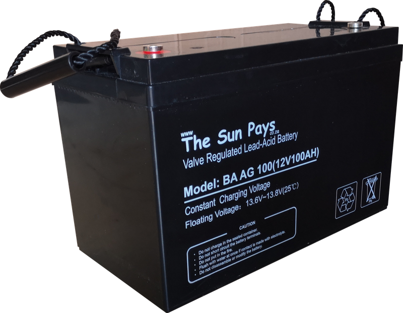 The Sun Pays - 100AH 12V Deep Cycle Gel Battery