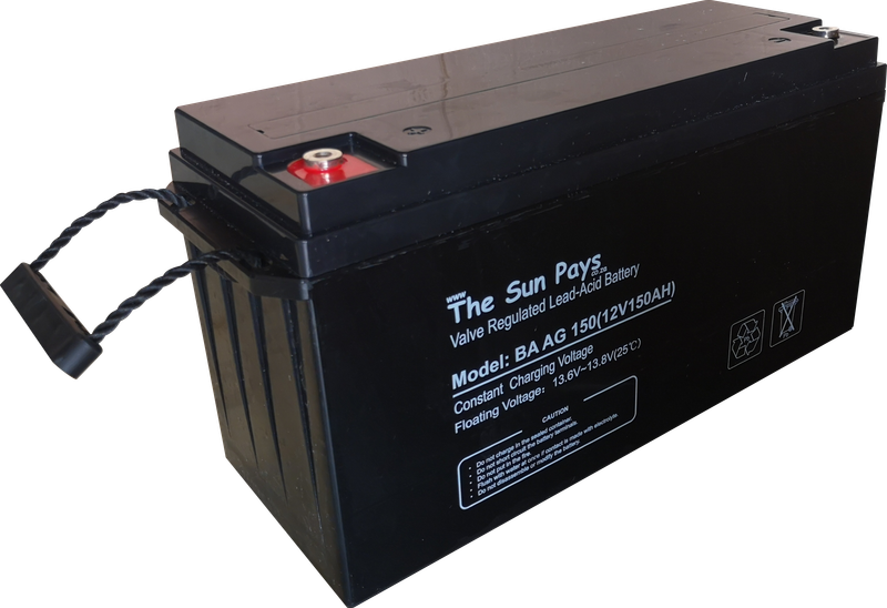The Sun Pays - 150AH 12V Deep Cycle Gel Battery