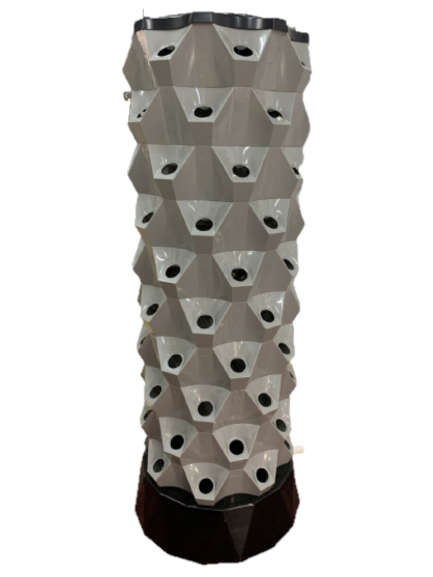 Pineapple Tower Home Grow Hydroponics System - 80 holes - Black