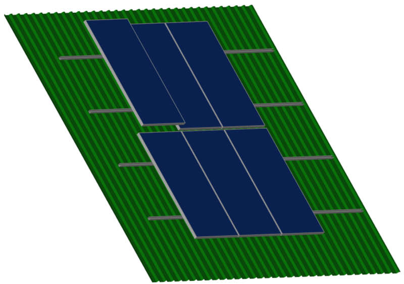 Solar Panel Mounting Kit -  IBR Roof - Solar Panel Mounting Kit - 4 Panels - IBR Roof
