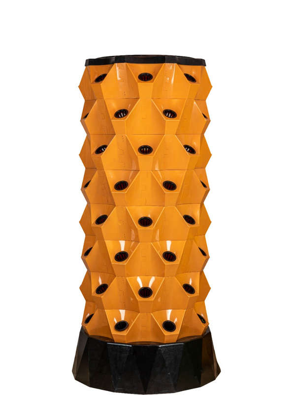 Pineapple Tower Home Grow Hydroponics System - 80 holes - Black
