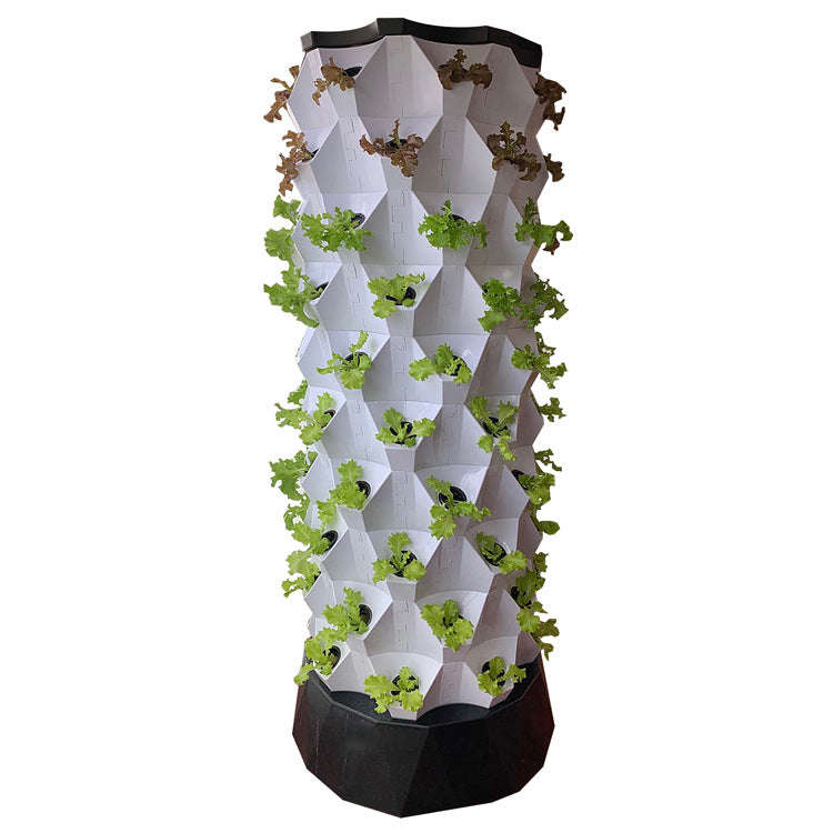 Pineapple Tower Home Grow Hydroponics System - 80 holes - Black