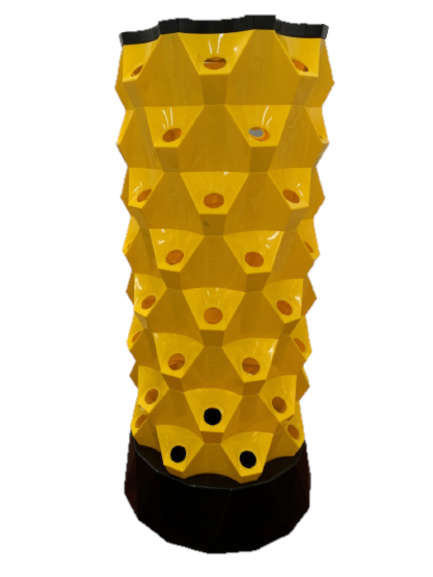 Pineapple Tower Home Grow Hydroponics System - 80 holes - Black